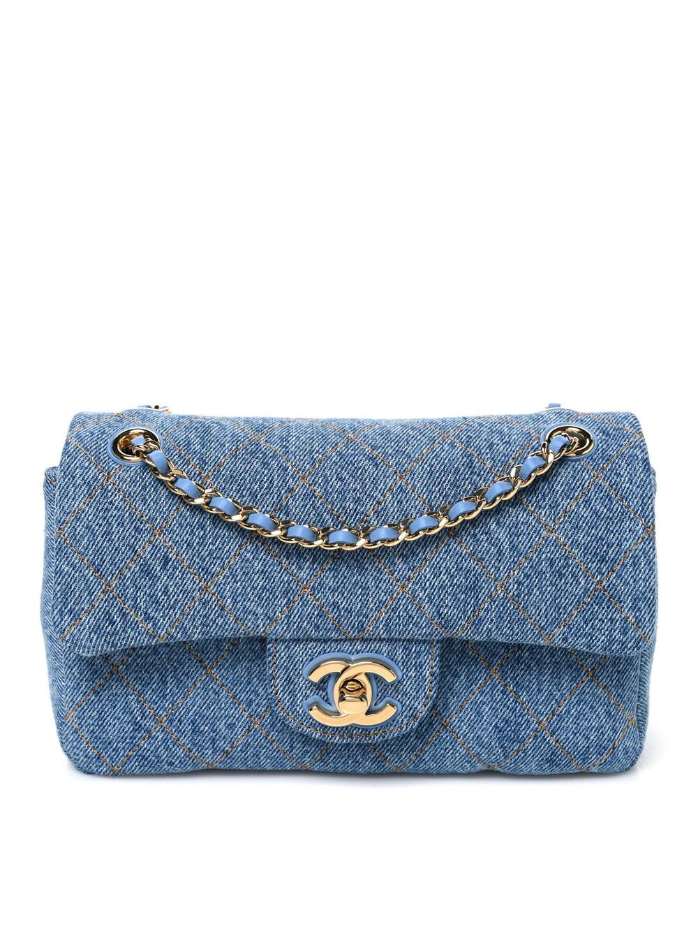 Chanel Denim Mini Souplissimo Flap Blue #343703C89B